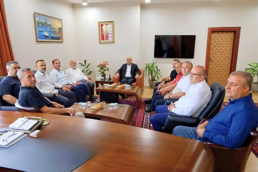 Kaymakam Can, ATB Başkan adayı Beyazit ve ekibini ağırladı