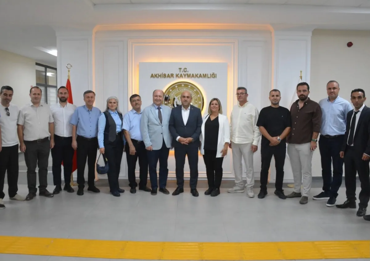 Ufuk Merde ekibiyle Kaymakam Can'ı ziyaret etti